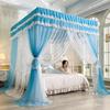 2024 Floor-Standing Double-Layer Palace Style Blackout Princess Mosquito Net with Three Doors