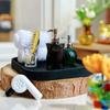 1 Set Miniature Bathroom Supplies, 1:12 Scale Mini Bathroom Accessories, Realistic Shampoo Bottles Towels Combs Mirrors for Doll Mansion Bathroom Sink