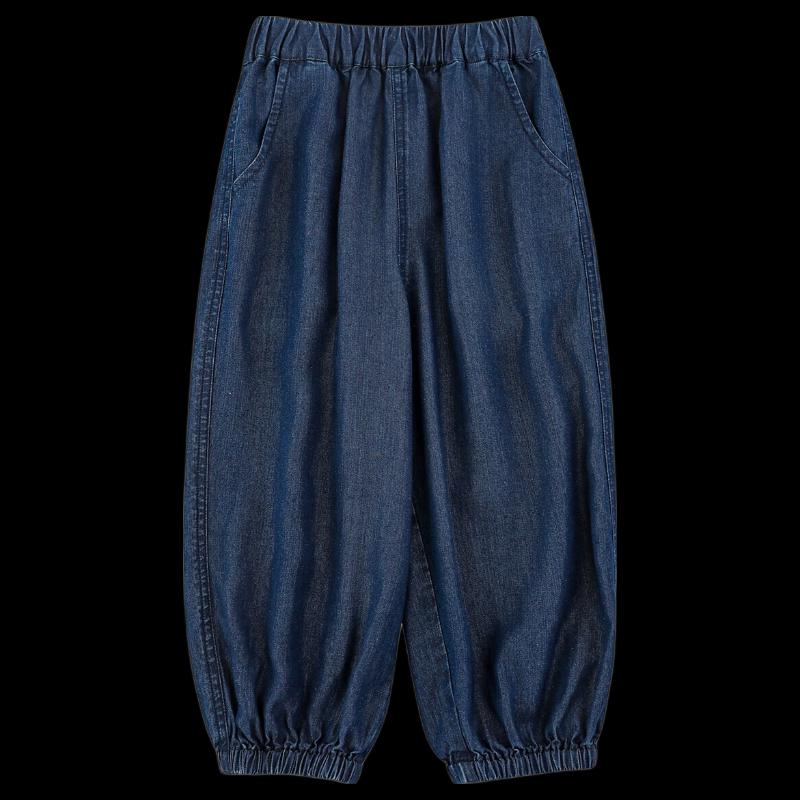 Youyou Girls' Lyocell Cool-Feel Denim Lantern Pants
