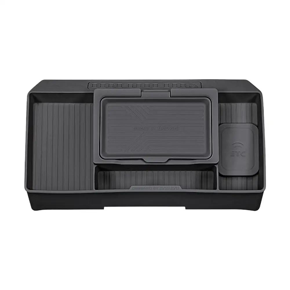 Car Central Control Storage Box for BYD Leopard 8, Dashboard Tissue Holder Behind Screen, Interior Upgrade Accessories K1V2