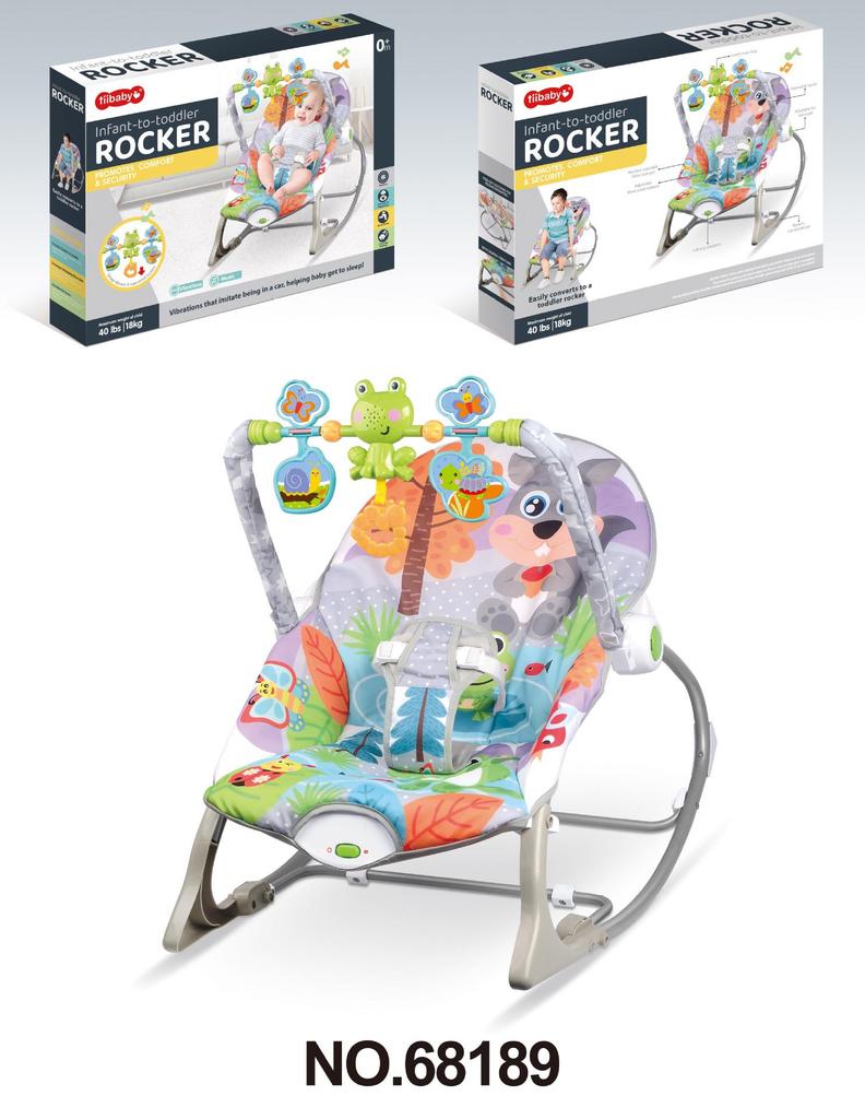 Multifunctional Baby Rocking Chair with Music and Vibration Soothing Cradle Bed
