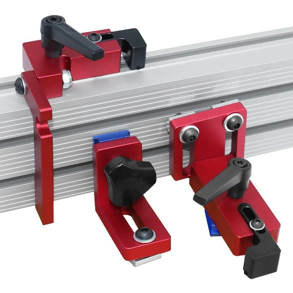 T-track Aluminium Profile Fence 30-50CM Fence Backer Multifunctional Miter Track  Workbench