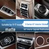 BMW 5 Series GT Interior Modification: Center Console Vent & Window Lift Handle Bright Strip Stickers for 528 535i.