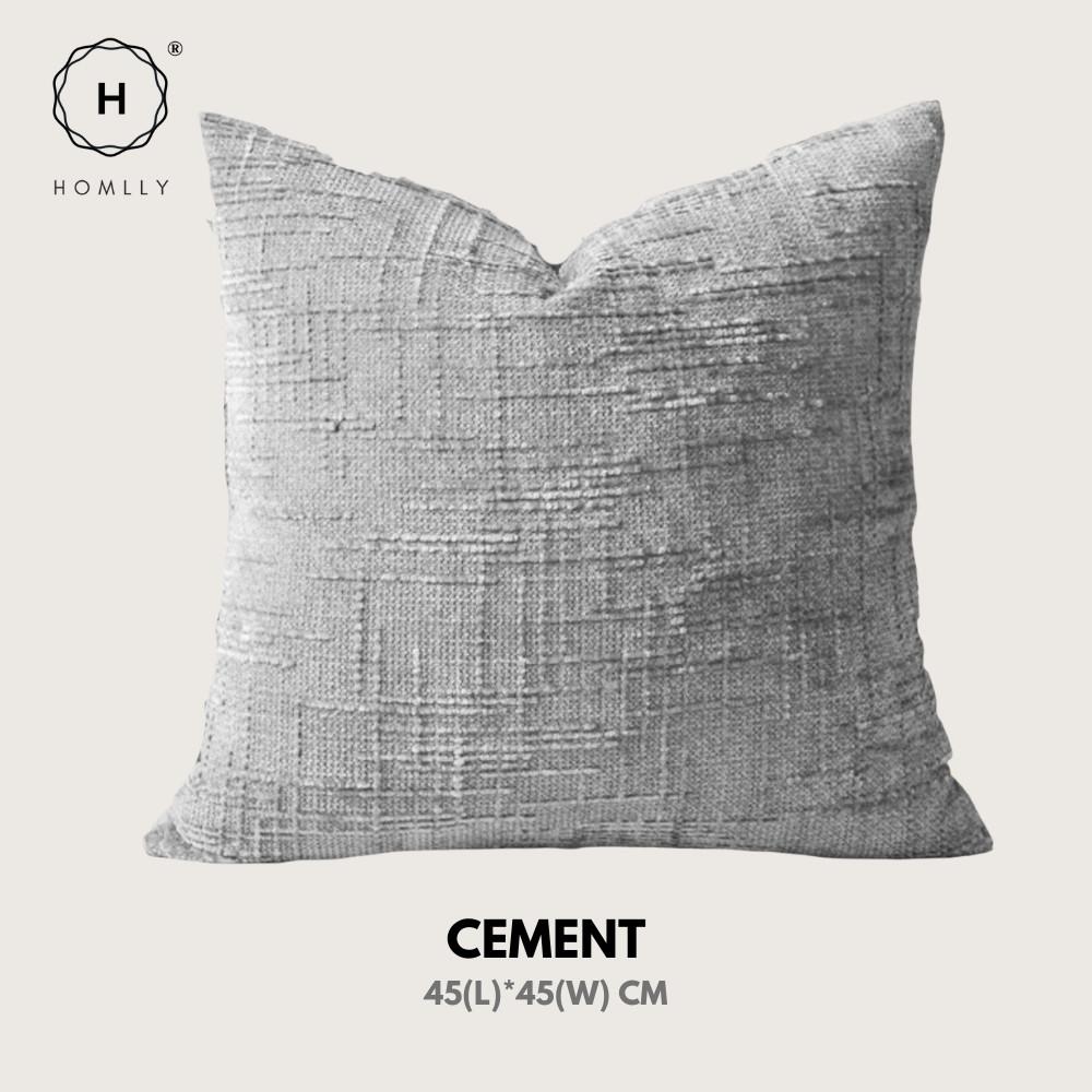 Homlly Fjord Textured Chenille Decorative Pillow Cushion Cover Case (45x45cm) X2PCS