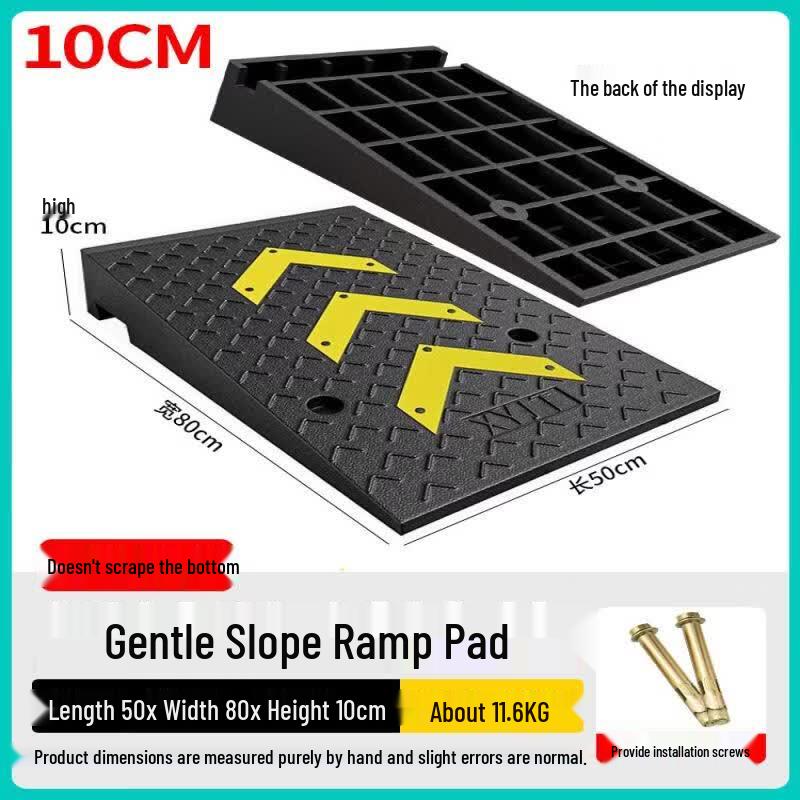 Rubber Step Ramp Mat with Directional Arrow
