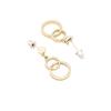 Valentine Gifts For Girlfriend/Wife: Estele 24 Kt Gold Plated Zinc Brass Overlap Dangle Earrings For Girls and Women