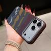 Carbon Fiber Kevlar Texture Phone Case For iPhone 17 Air 16 15 14 Plus 13 12 Pro Max 16E Metal Camera Frame Hard Plastic Cover
