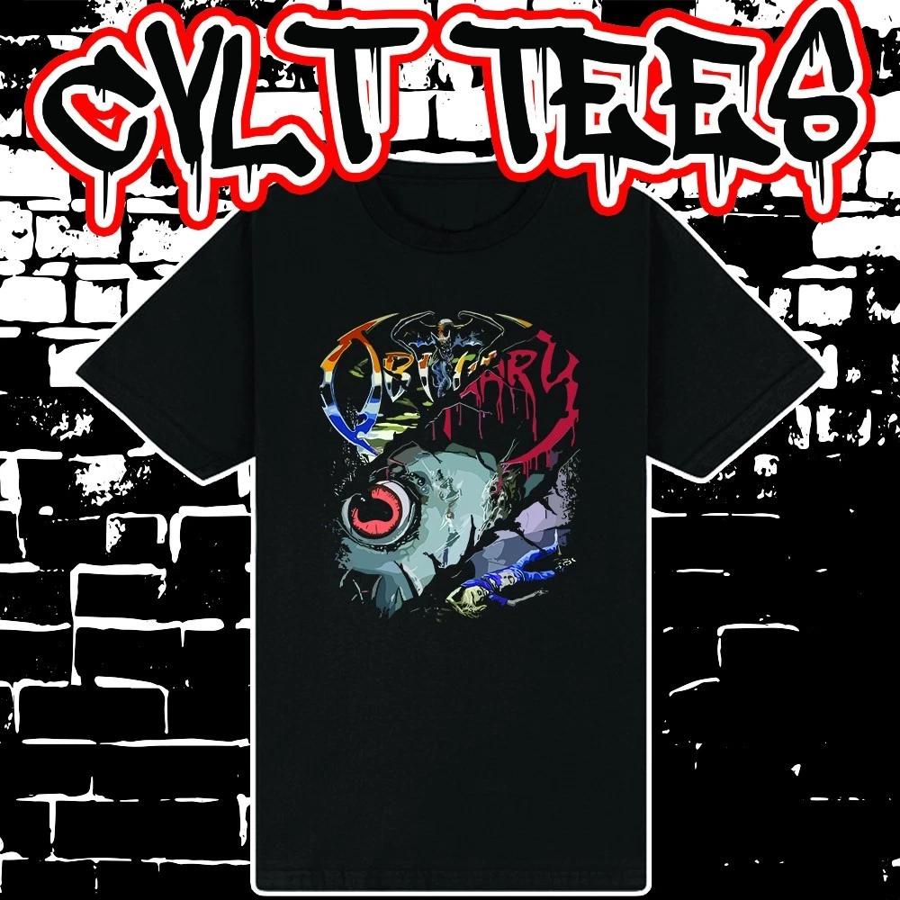 Men s and Women s T-shirts Obituary Band Tee 100% Cotton S