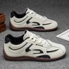 Autumn new color matching fashionable breathable casual board shoes retro lightweight moral training versatile lace-up men's shoes