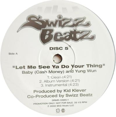 12inch Record SWIZZ BEATZ - Swizz Beatz Disc 5 DRMR139651PROMO SKG Music LLC 2002 US Rap & Hip-Hop/R&B Used