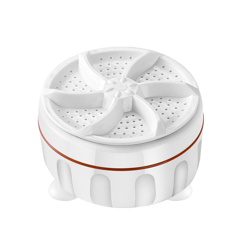 

Мини-стиральная машина USB с вращающейся турбиной, портативная стиральная машина для носков, нижнего белья, мытье посуды для путешествий, дома, деловой поездки белый