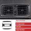 Carbon Fiber Rear Console Air Vent Cover Trim Bezel For Toyota 4Runner 2010-