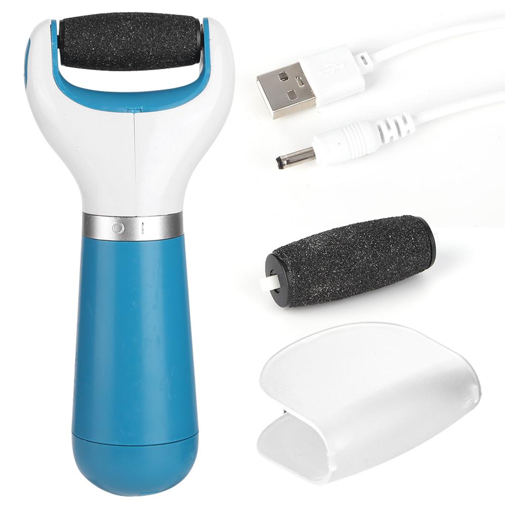 

Electric Foot Grinder with Replacement Roller Calluses Foot Trimmer USB Powered Wireless Foot Grinder for Dead Cracked Hard Skin синий