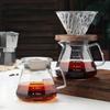 Octagonal Coffee Pot Transparent Juice Coffee Kettle Reusable Coffee Teapot Glass Coffeeware 400/600ml Without Filter Cup