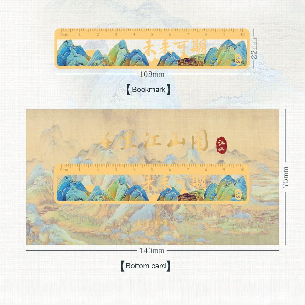 Metal Metal Hollow Bookmark Measuring Tool Oil Painting Element Book Page Pagination Drawing Tools Good Wishes Ruler Bookmark