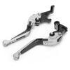 Adjustable Brake Clutch Levers CNC Aluminum Alloy Replacement for Yamaha MT25 MT‑03 R25 R3Silver