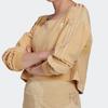 Adidas Originals Solid Color Crew Neck Sports Sweatshirt Women sweatshirt Beige H18839