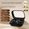 Couple's Wireless Bluetooth Earphones Q10 - High Sound Quality, Long Battery Life, Noise Reduction, Secure Fit, Four Earphones