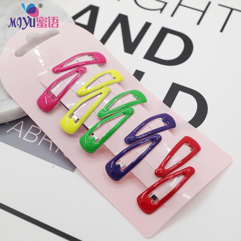 New Mini Printed Children BB Clip Cute Small Hairpins Girls Kids Hair Clips Pins Accessories Barrettes Headdress Hairclip