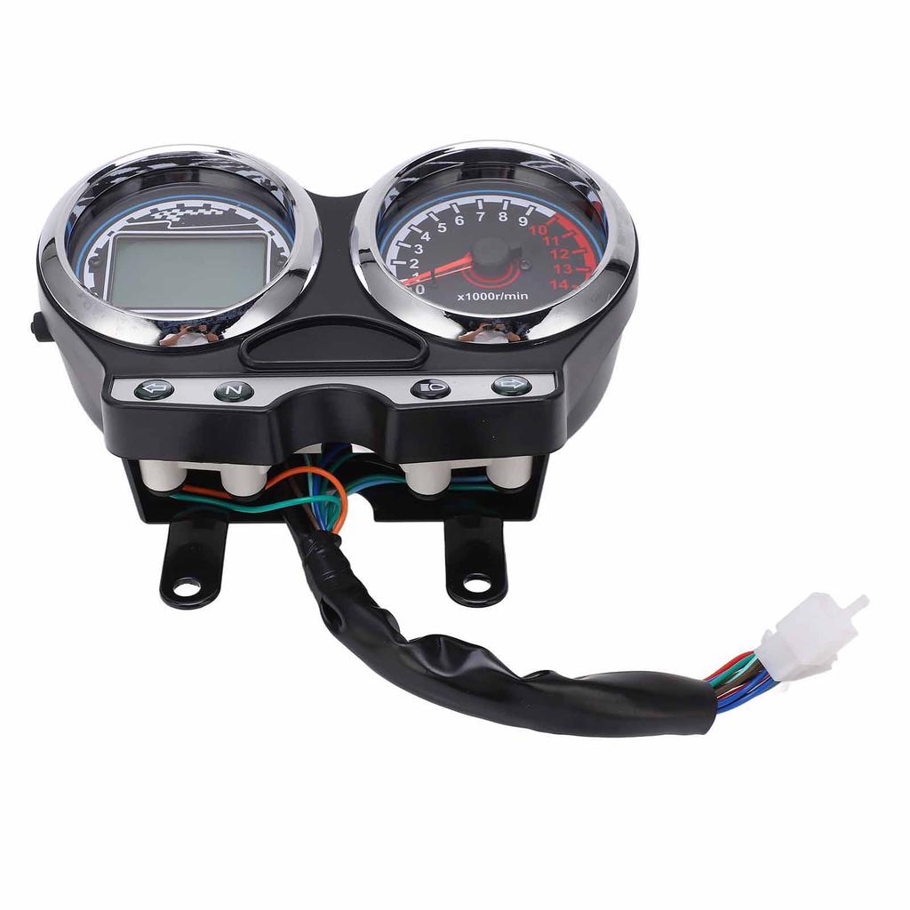 12V Motorcycle LCD Gauge Speedometer Tachometer Gear Mileage Display Fit for Suzuki EN125 3F EN150 12 16