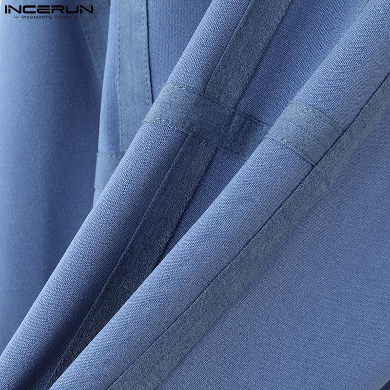 INCERUN Letnie męskie bezrękawniki nieregularne ściągacze wąskie swobodne obcisłe krótkie topy