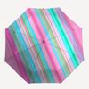 1pc Pastel Stripes Automatic Folding Umbrella Durable Iron Frame,All Seasons Home Travel Outdoor Multifunctional Umbrella yy251115086
