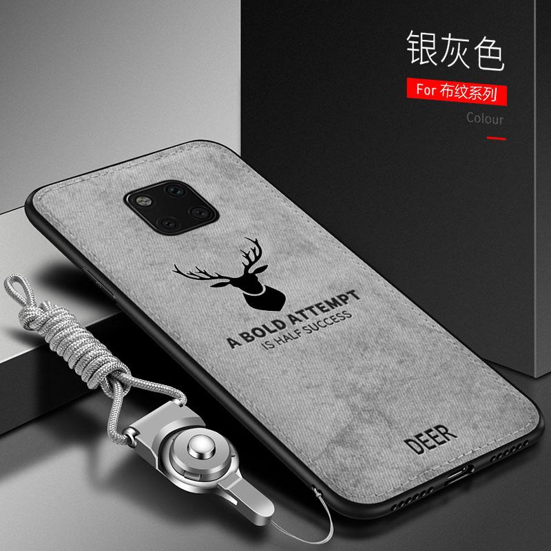 For Huawei Mate 20 30 Pro Case Soft Silicone+Hard Fabric Deer Slim Protective Back Cover Case for Huawei Mate 20 Lite 20X Shell