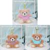 Plush Bear Keychain With Wool Sweater For Girls And Bag Decor