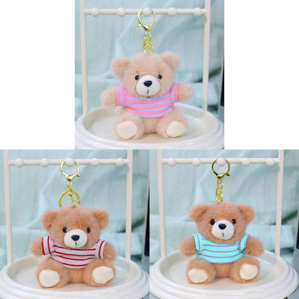 Plush Bear Keychain With Wool Sweater For Girls And Bag Decor