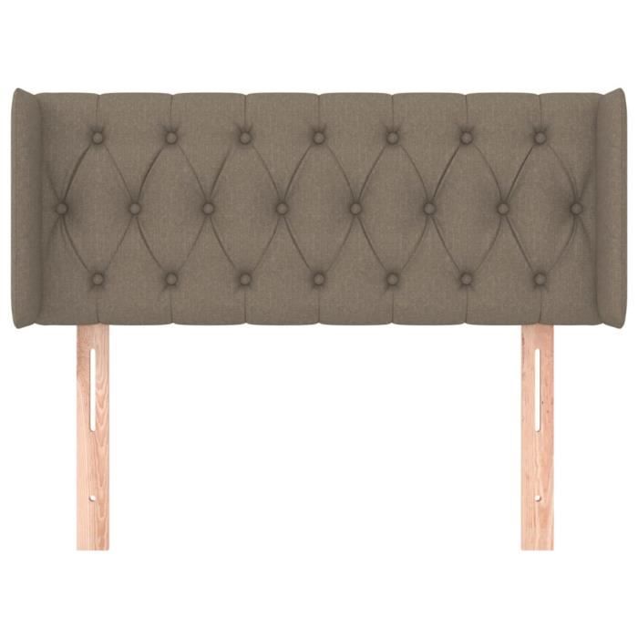 VidaXL Headboard with Ears Taupe 103x16x78-88 Cm Fabric3119098