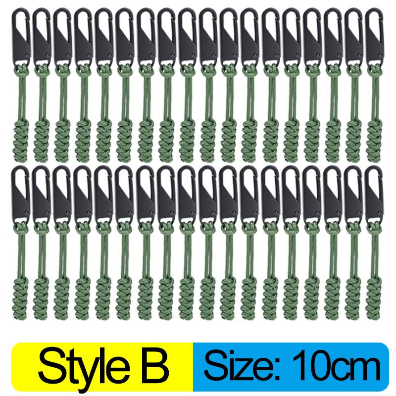 Universal-Reißverschluss aus Metall, Reißverschlusskopf für Outdoor-Taschen, Regenschirmseil, gewebter Reißverschluss, austauschbar, Reparaturset für DIY-Handwerk, Nähwerkzeug