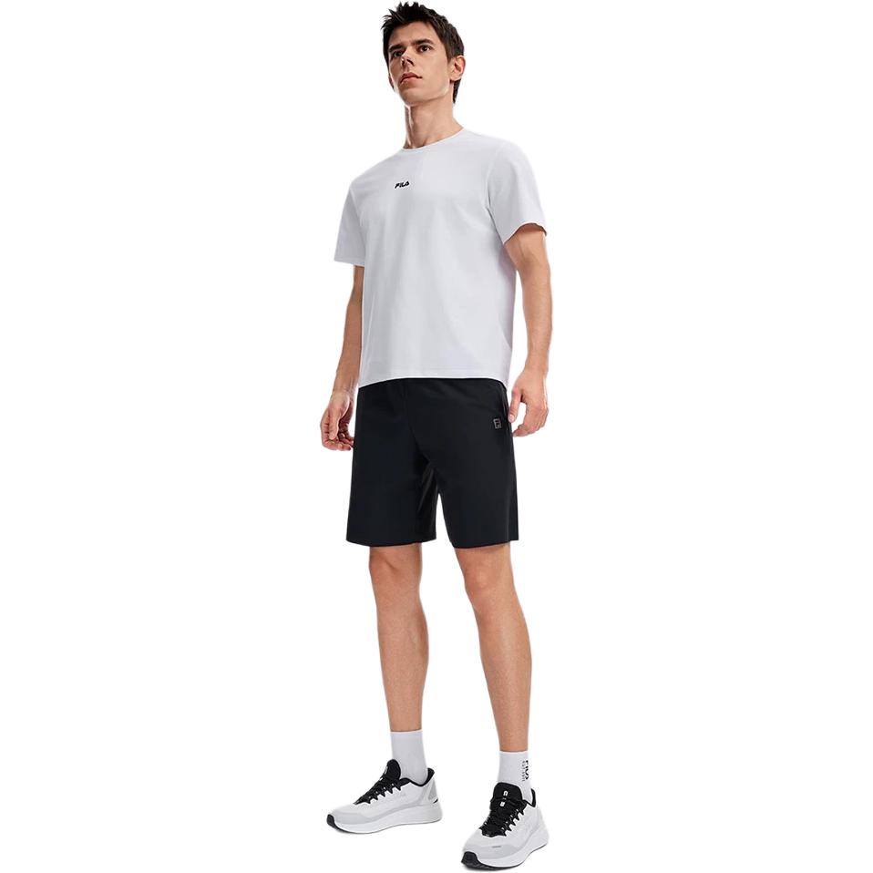 FILA Fitness Series Simple Versatile Fashion Casual Training Comfortable Knitted Sports Men sportswear Deep-Black A11M621611FBK