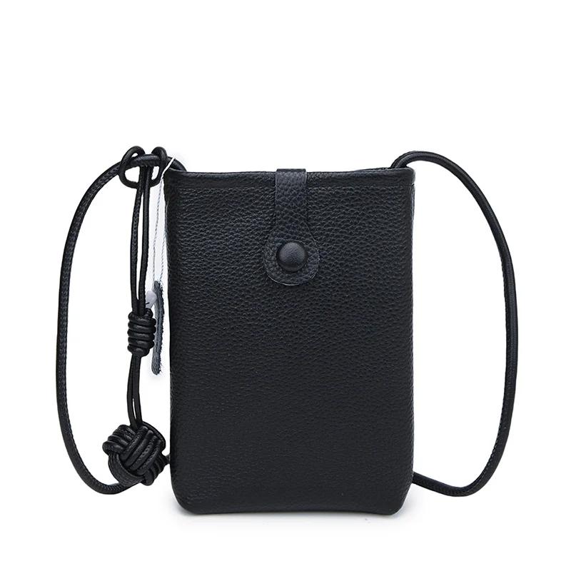 

Сумка через плече з натуральної коров ячої шкіри для жінок для щоденного використання, сумка для телефону, жіноча розкішна сумка кросбоді, м яка однотонна сумка