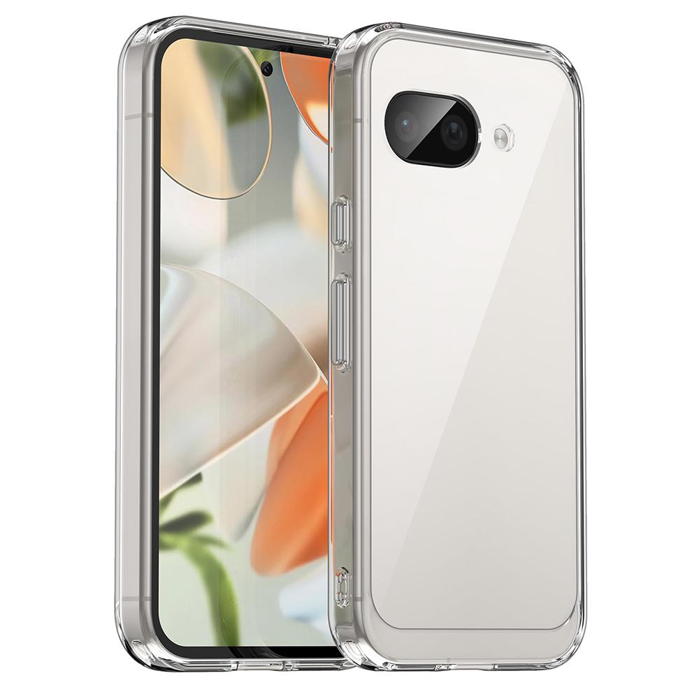 

WANLONFENG MF Series for Google Pixel 9a Case TPU+Acrylic Clear Phone Cover with Tempered Glass Film A