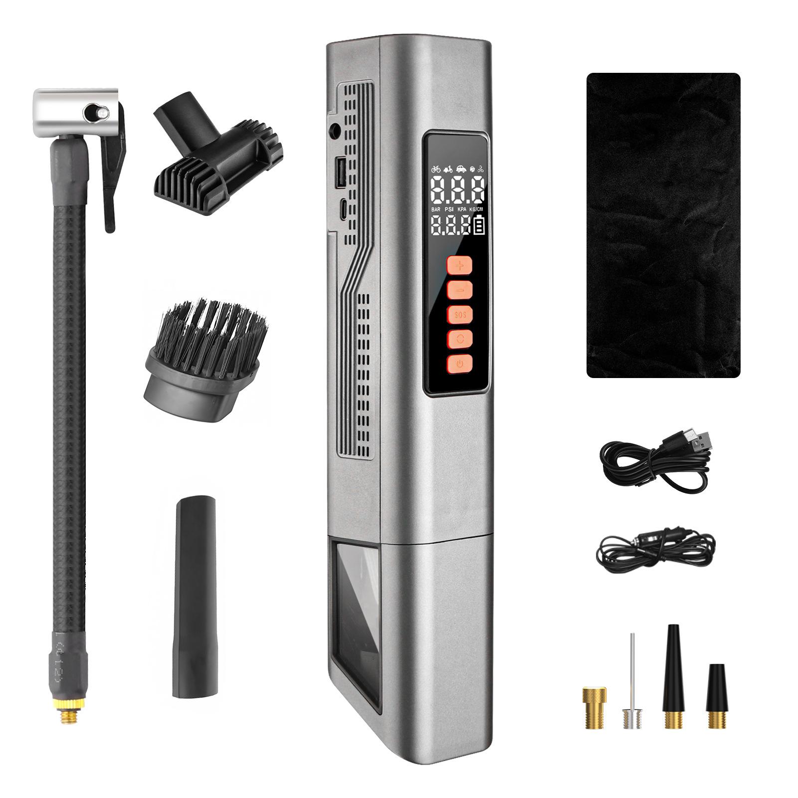 

MoStar Модернизированный автомобильный воздушный насос с пылесосом Портативный насос для накачивания шин Воздушный компрессор Беспроводной ручной автомобильный пылесос