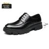 Scarpe Elevatrici da Uomo in Vera Pelle con Suola Spessa 8CM/10CM Traspiranti Aumenta Altezza Formali Matrimonio Sposo Casual Business