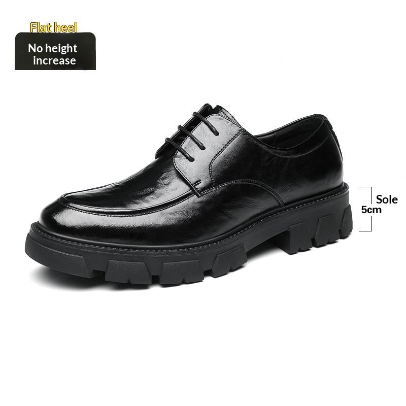 

Men s Thick Sole Genuine Leather Elevator Shoes 8CM/10CM Breathable Height Increasing Formal Wedding Groom Casual Business Shoes 38