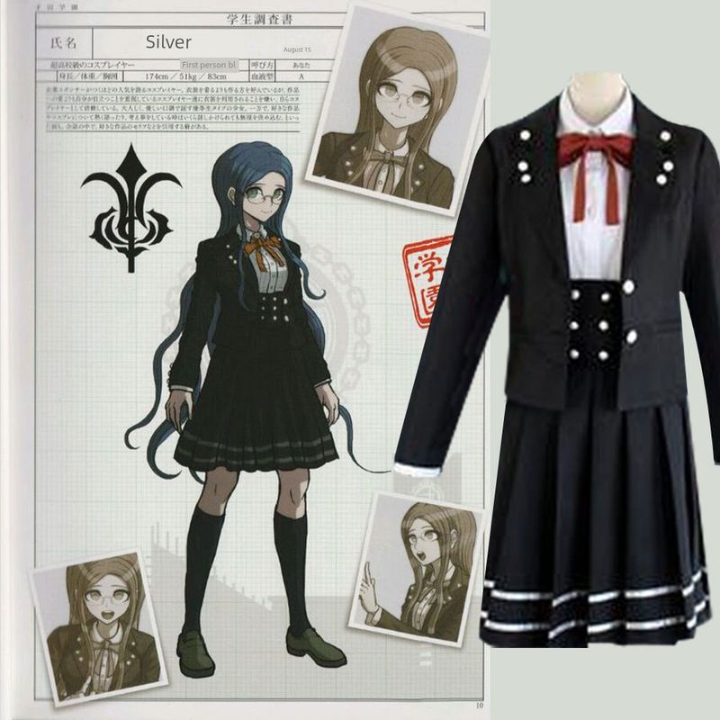 Danganronpa V3 Tea Pillar King Ouma Kokichi Cosplay Costume Iruma Midori Cosplay Halloween Costume