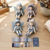Handmade Fairy Boy Doll Set Boys Patchwork DIY Kit, Fabric Sewing Make 4 Family Weekend Activity Kits Boys, Craft Kit for Adults, Gift, Home Tabletop