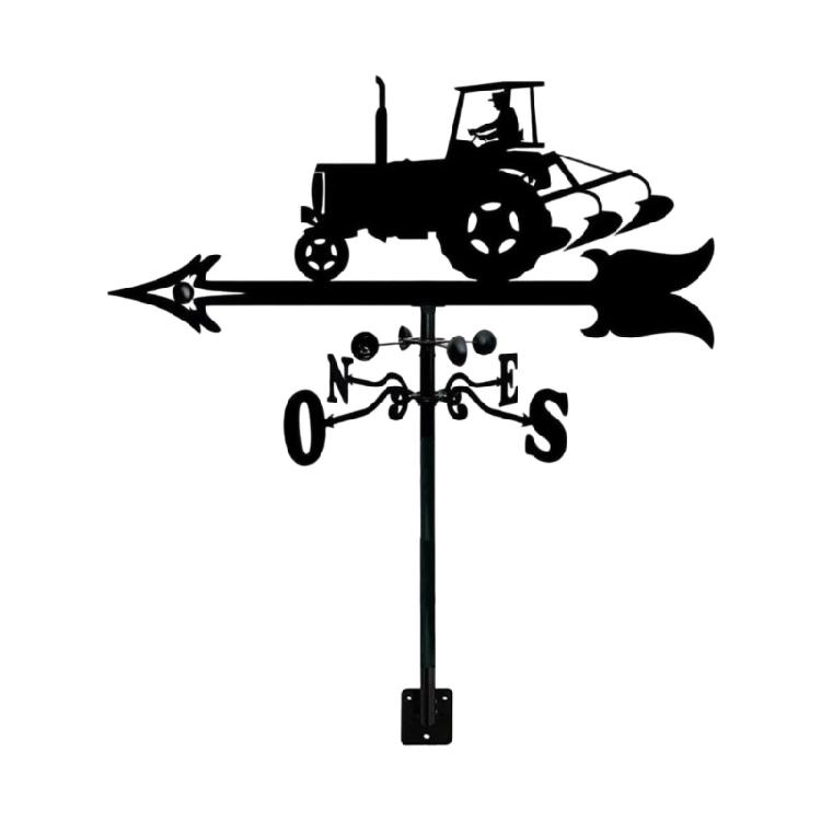 Metal Weather Vane Rustproof Wind Direction Light for Outdoor Garden Decoration Ornament Farmhouse Accessories