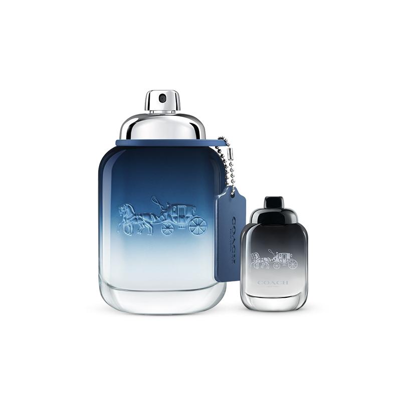 COACH New York Blues Подарочная коробка Мужской парфюм Фужерная Туалетная вода EDT +/+ 60мл+4,5мл синий