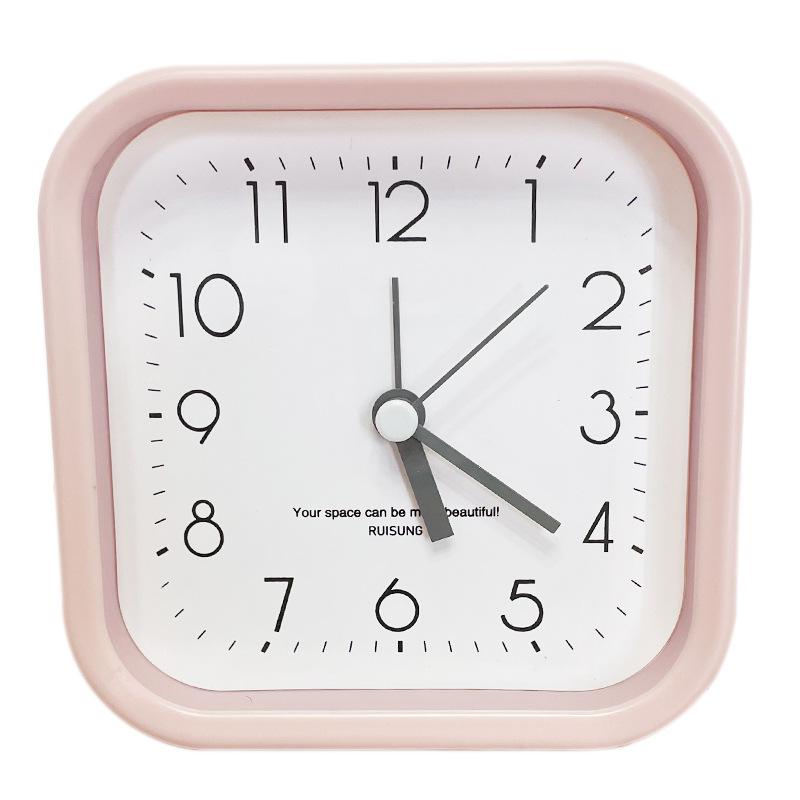 Small Alarm Clock, Small Fresh Light Color, New Large Digital Silent with Alarm, Creative Children's Student Desk Clock