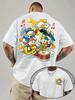 2026 Disney Donald Duck Pattern TShirt Daily Leisureand Theme Activities Wear Unisex Cotton Short Sleeve Oversized