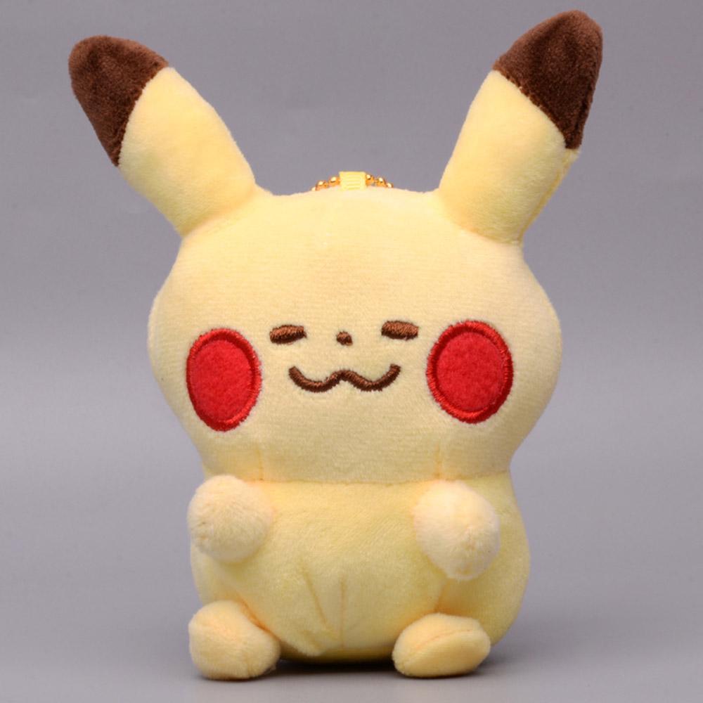 Pik Bul Cha Squ Eev 10Cm Pendant Keychain Plush Toys Cute Soft Animal Doll Gift Stuffed Figure