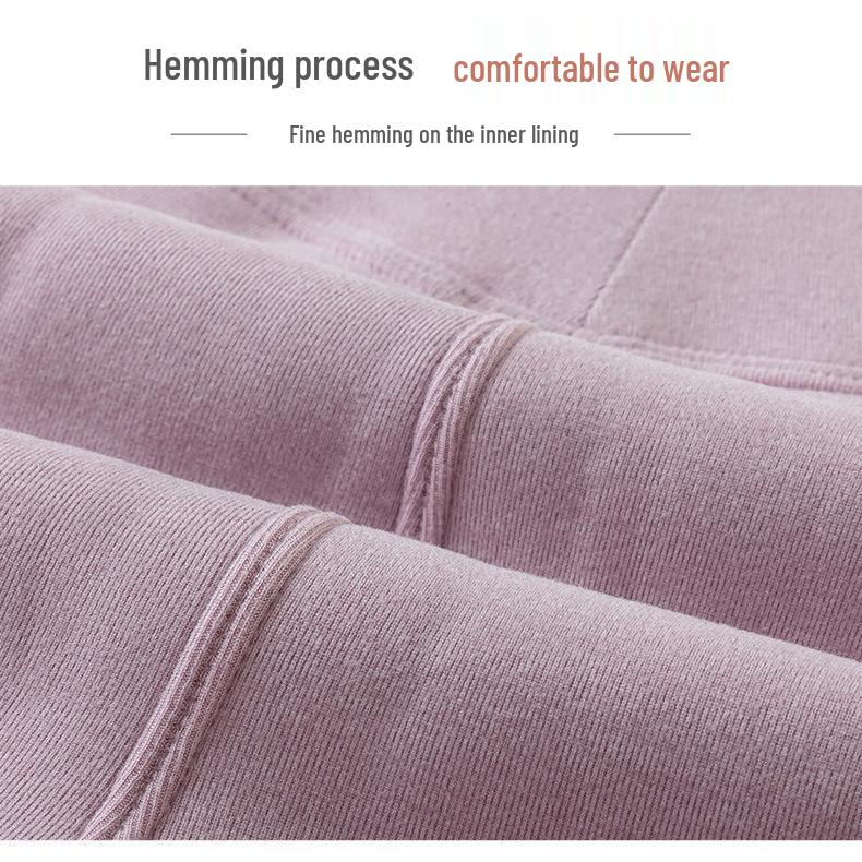 High Waist Seamless Cotton Cashmere Pants - Warm, Comfortable & Close-fitting for Autumn/Winter