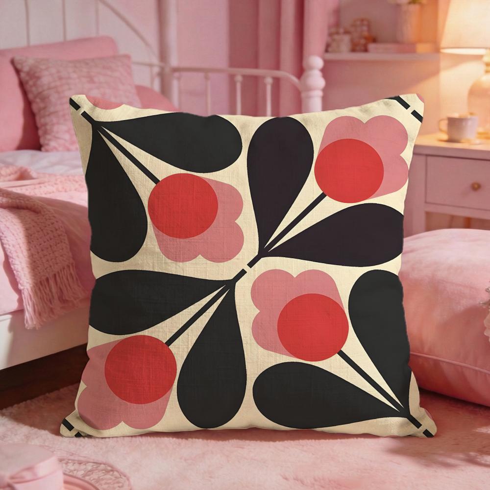 Federa Cuscino Estetica OOrla Kiely Comfort Premium Reversibile Design Due in Uno Per Qualsiasi Stanza Interno Auto