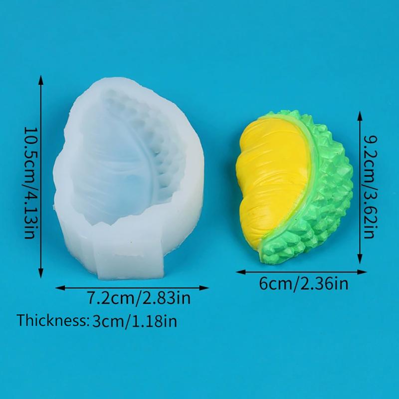 Silikonowa forma owocowa 3D Mango Banan Durian Liczi Do Świec Aromaterapii Rzemiosła Ciasta Czekolady Fondantu Forma do Pieczenia
