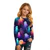 Children's Halloween Print Long Sleeve Neck T-Shirt for Boys Girls
