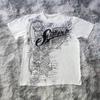 Classic Y2K Gothic Style T-shirt Print Oversized T Shirt High Street Shirts Gothic Round Neck Cotton Tops New Mens Women T Shirt