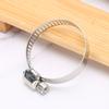 10Pcs 3.5cm Drive Hose Clamps Stainless Steel Water Square Pipe Fastener Buckle